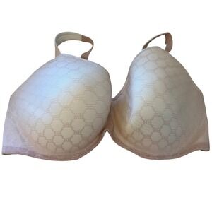 Soma Stunning Support Geo Lace Balconette Bra 42DDD‎ Nude Beige